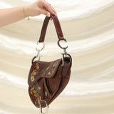 Rare Dior Leather Embroidered Saddle
