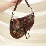 Rare Dior Leather Embroidered Saddle
