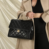 Chanel Caviar Top Handle Flap Bag