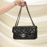 Chanel Caviar Single Flap Shoulder Bag