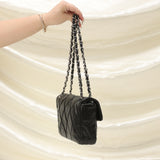 Chanel Caviar Single Flap Shoulder Bag