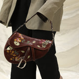 Rare Dior Leather Embroidered Saddle