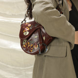 Rare Dior Leather Embroidered Saddle