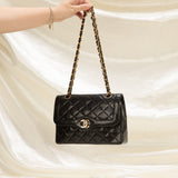 Chanel Lambskin Two-Tone Flap Bag