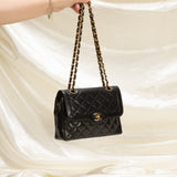 Chanel Lambskin Two-Tone Flap Bag