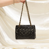 Chanel Lambskin Two-Tone Flap Bag