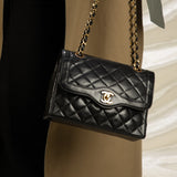 Chanel Lambskin Two-Tone Flap Bag