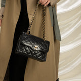 Chanel Lambskin Two-Tone Flap Bag