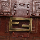 Extremely Rare Fendi Embossed Zucca Leather Baguette