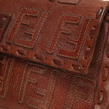 Extremely Rare Fendi Embossed Zucca Leather Baguette
