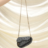 Dior Mini Saddle Pouch on Chain