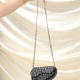 Dior Mini Saddle Pouch on Chain