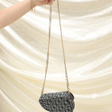 Dior Mini Saddle Pouch on Chain