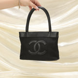 Chanel Linen & Lambskin Mini Tote