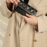 Chanel Lambskin Turnlock Shoulder Bag With Pouch
