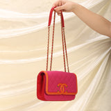 Rare Chanel Timeless Jersey and Lambskin Flap Bag
