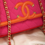 Rare Chanel Timeless Jersey and Lambskin Flap Bag
