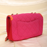 Rare Chanel Timeless Jersey and Lambskin Flap Bag