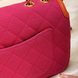 Rare Chanel Timeless Jersey and Lambskin Flap Bag