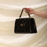 Extremely Rare Chanel Patent Chain Top Handle