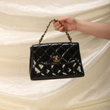 Extremely Rare Chanel Patent Chain Top Handle