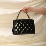 Extremely Rare Chanel Patent Chain Top Handle