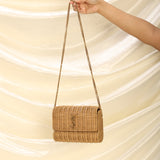 Rare Saint Laurent Wicker Kate Bag