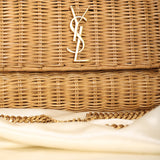 Rare Saint Laurent Wicker Kate Bag