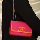 Rare Chanel Timeless Jersey and Lambskin Flap Bag