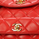 Extremely Rare Chanel Lambskin Double Turnlock Backpack