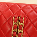 Extremely Rare Chanel Lambskin Double Turnlock Backpack