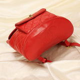 Extremely Rare Chanel Lambskin Double Turnlock Backpack