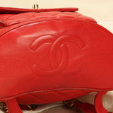 Extremely Rare Chanel Lambskin Double Turnlock Backpack