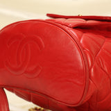 Extremely Rare Chanel Lambskin Double Turnlock Backpack
