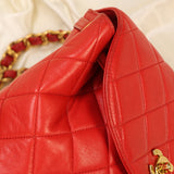 Extremely Rare Chanel Lambskin Double Turnlock Backpack