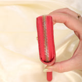 Chanel Caviar Camellia Mini Coin Wallet
