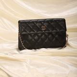 Chanel Caviar Clutch on Chain
