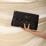 Chanel Caviar Clutch on Chain