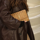 Rare Saint Laurent Wicker Kate Bag