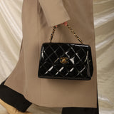 Extremely Rare Chanel Patent Chain Top Handle