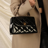 Extremely Rare Chanel Patent Chain Top Handle