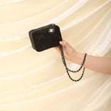 Chanel Satin Mini Box Bracelet Bag