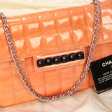 Chanel Patent Square Quilt Pochette