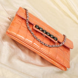 Chanel Patent Square Quilt Pochette