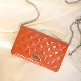 Chanel Patent Wallet on Chain