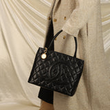 Chanel Caviar Medallion Tote