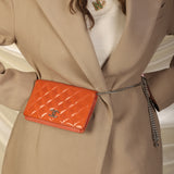 Chanel Patent Wallet on Chain