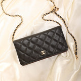 Chanel Caviar Wallet on Chain