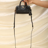 Prada Saffiano Mini Bowler Crossbody