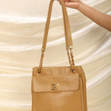 Chanel Caviar Double Sided Turnlock Tote